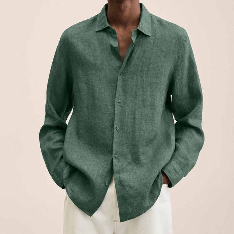 Chemise à Manches Longues et Col Classique Homme