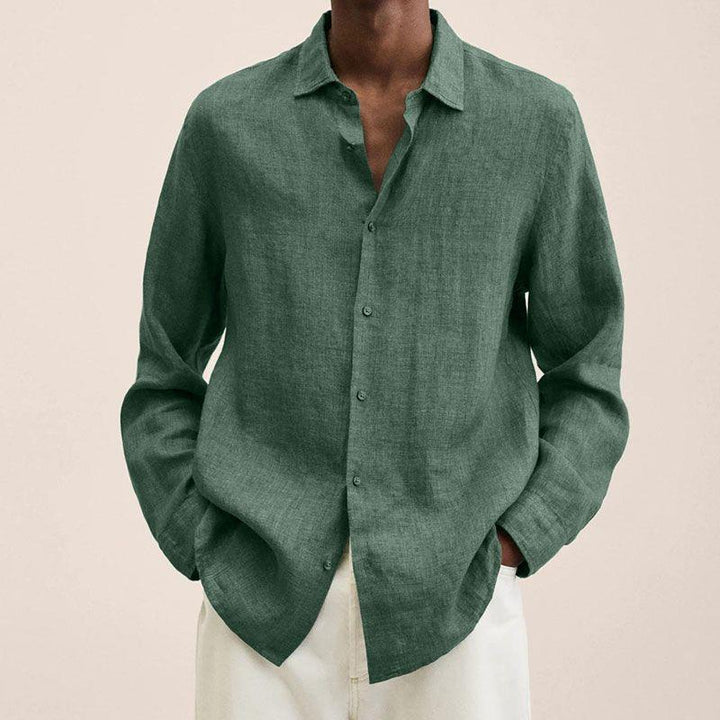 Chemise à Manches Longues et Col Classique Homme
