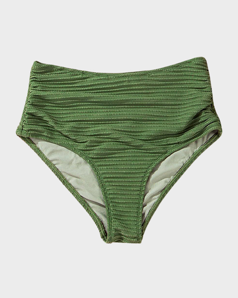Bikini Côtelé Taille Haute Femme