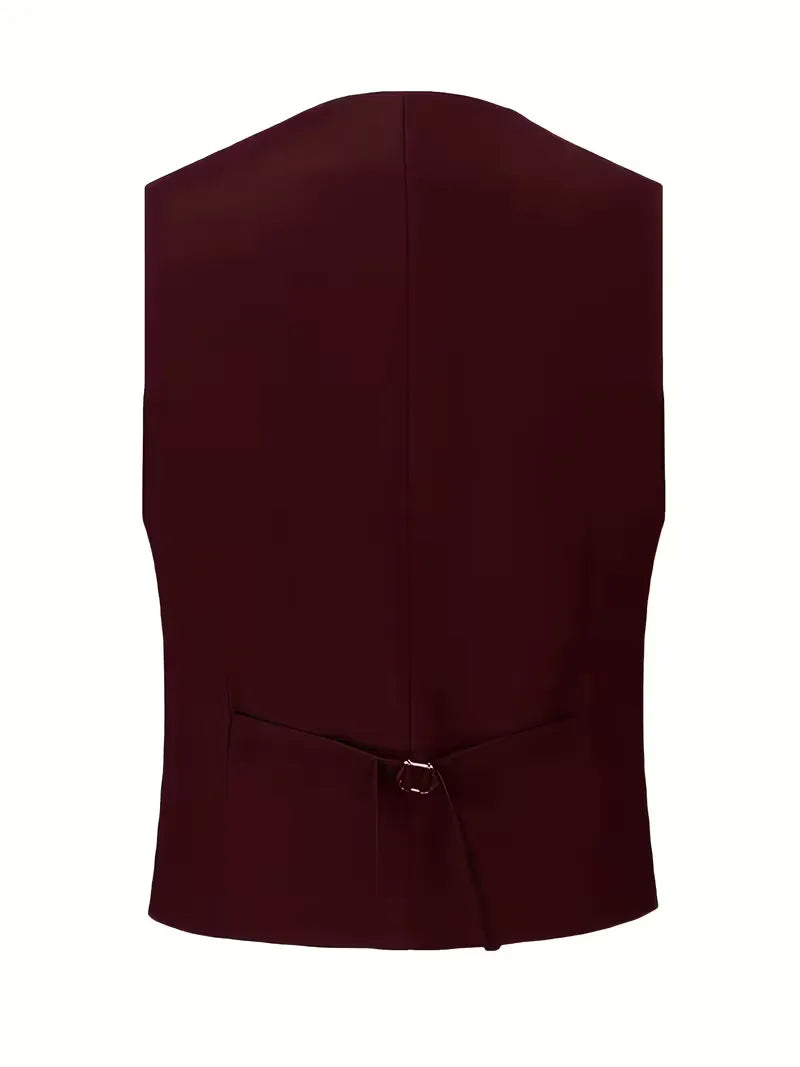 Costume Avec Gilet Croisé Et Revers Pointus Homme
