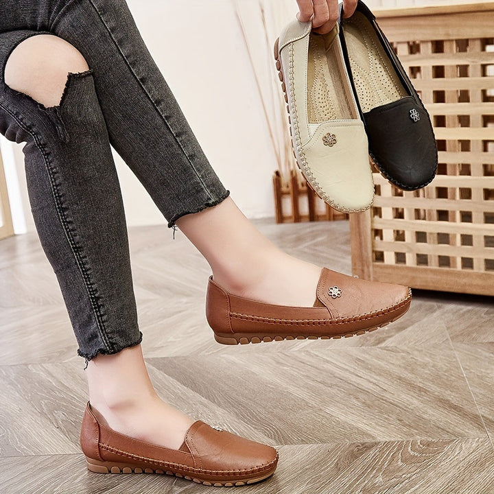 Mocassins Plats à Bout Rond Femme