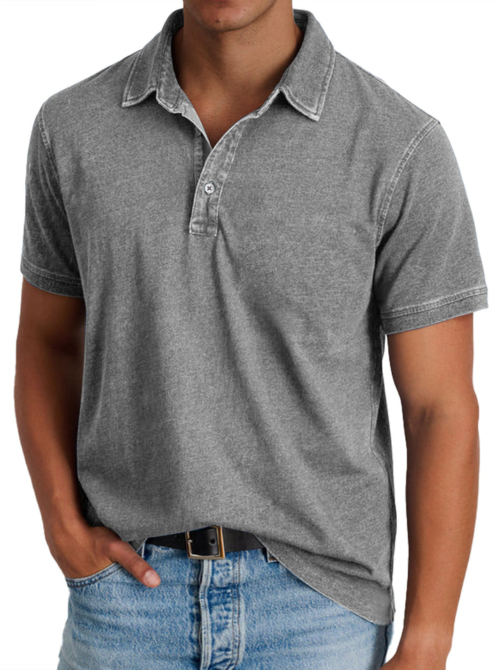 Polo Effet Denim Homme