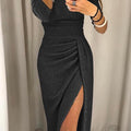 Women's Shimmering Wrap Dress