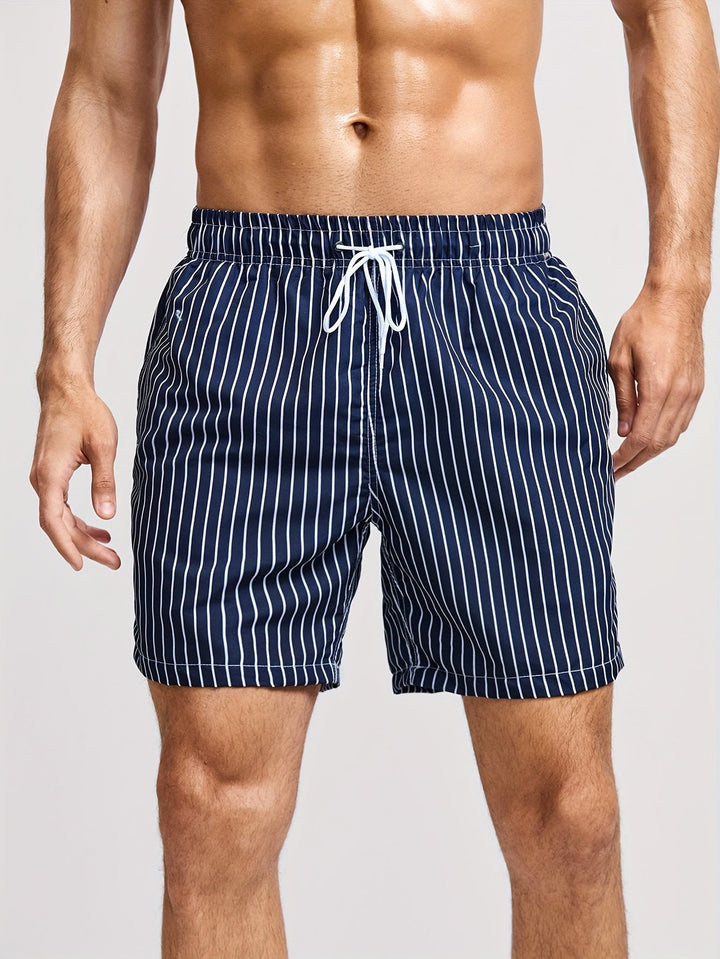 Short de Bain Rayé Homme
