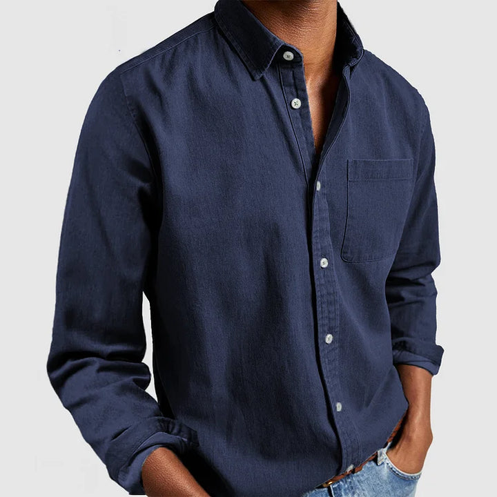 Chemise Décontractée Manches Longues Homme