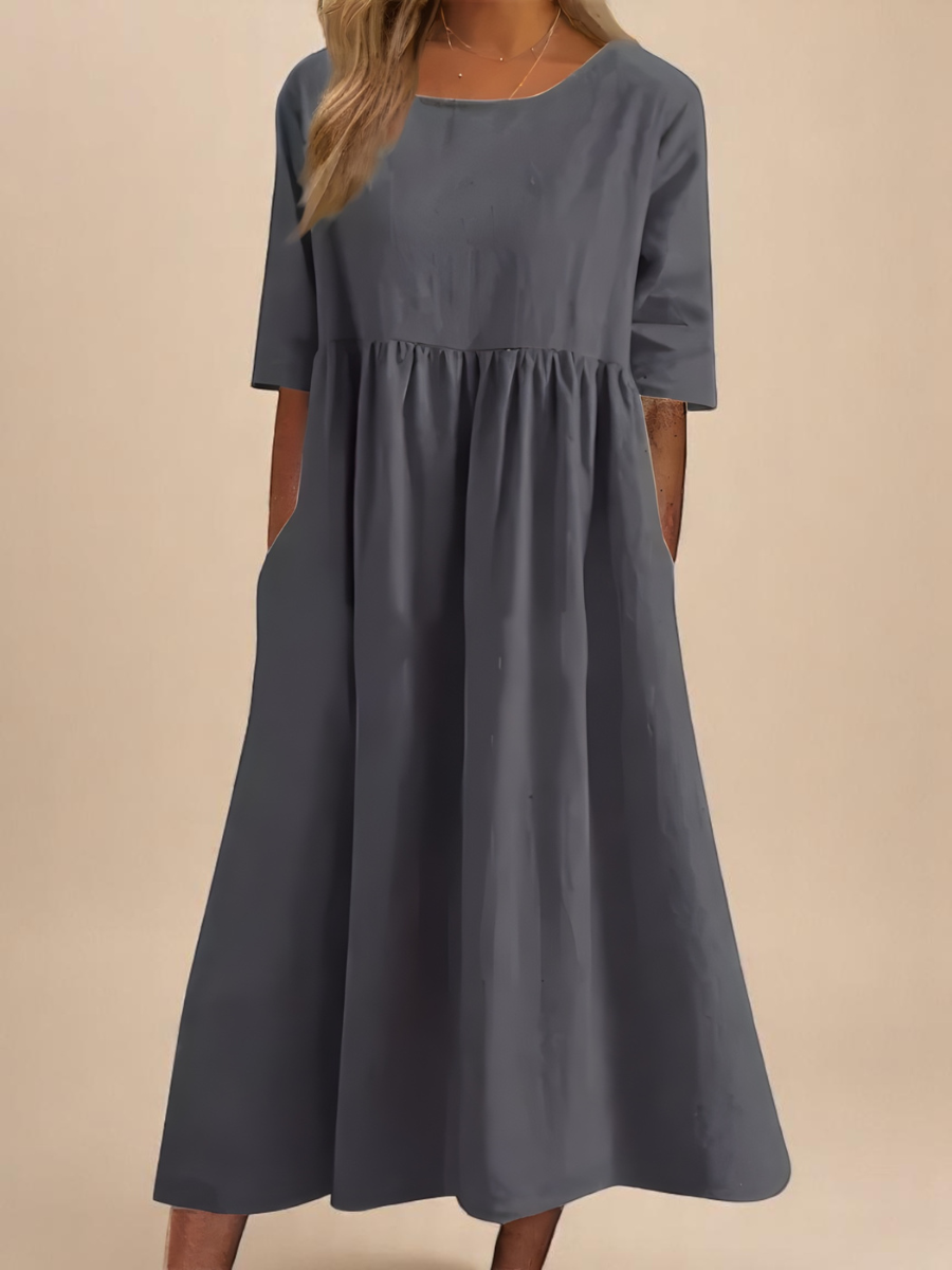 Robe Ample À Poches Femme