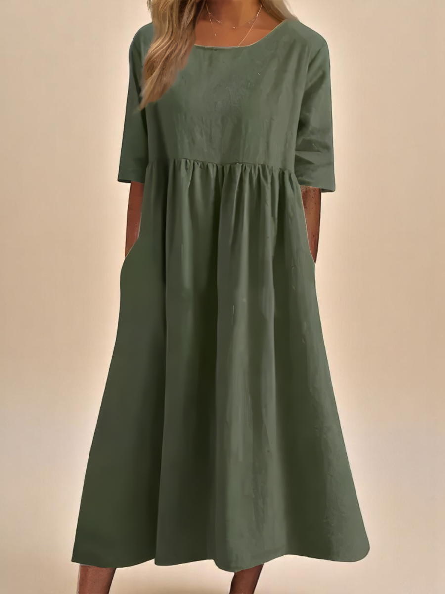 Robe Ample À Poches Femme