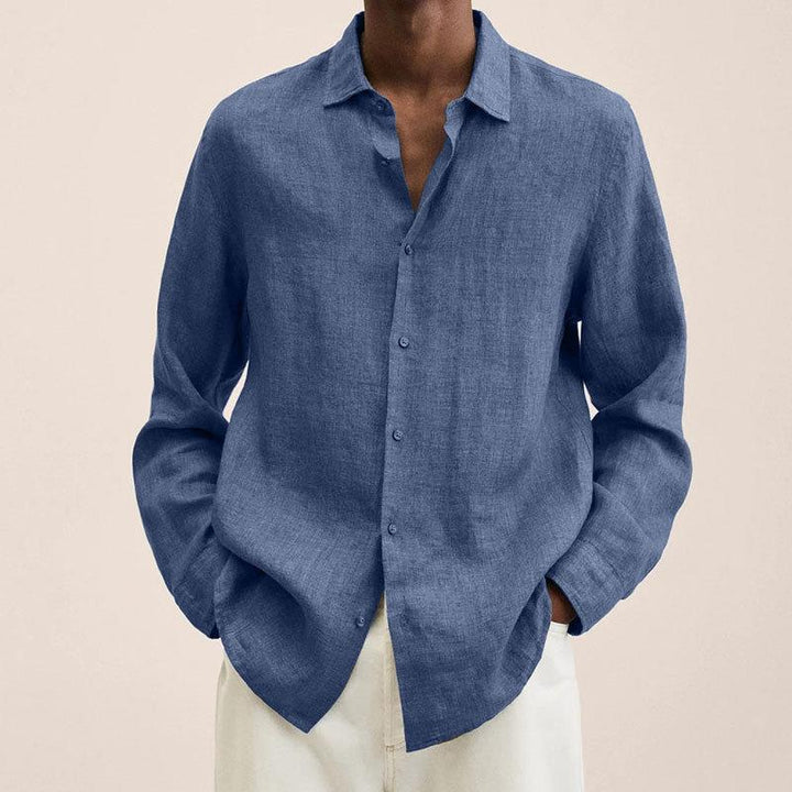 Chemise à Manches Longues et Col Classique Homme