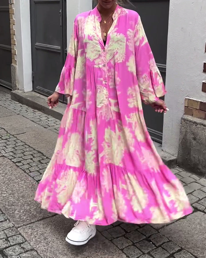 Robe Maxi Bohème Fleurie Femme