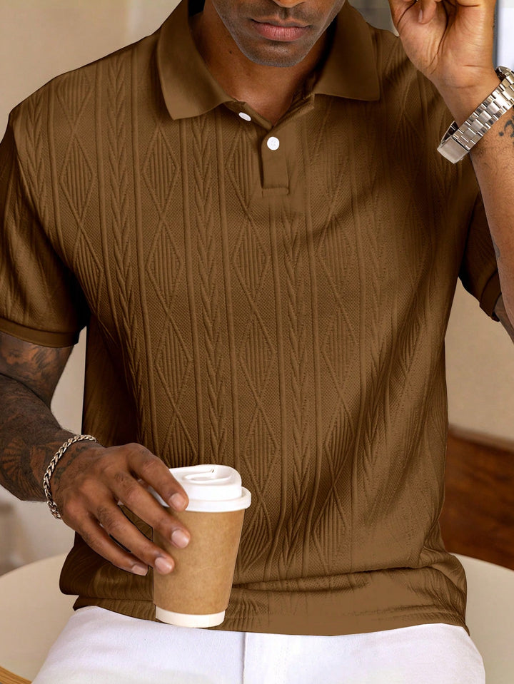 Polo Maille Texturée Homme