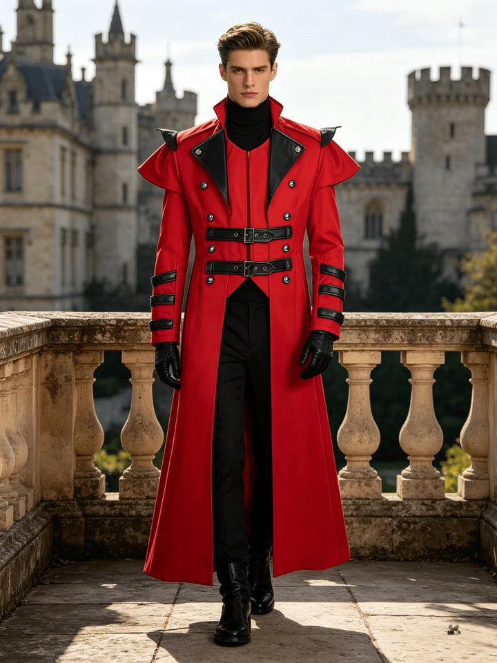 Veste Steampunk Halloween à Col Montant Homme