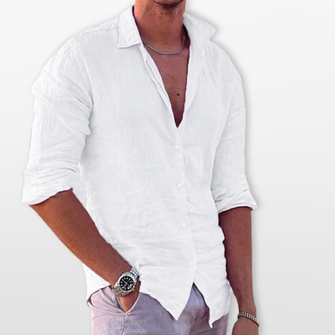 Chemise Lin Casual Plage Homme