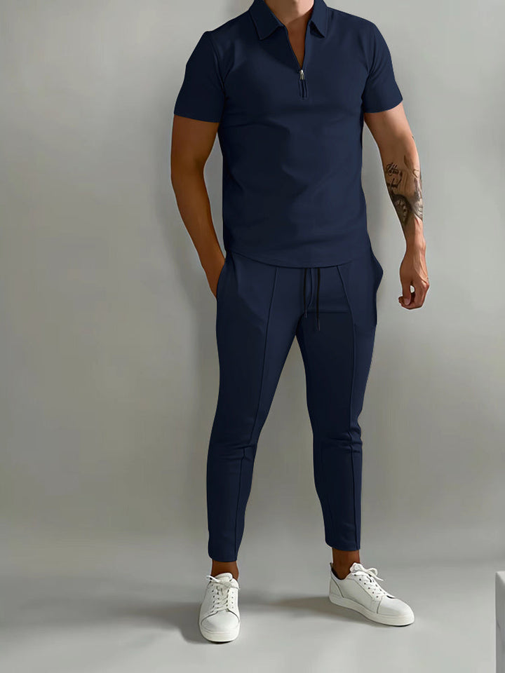 Ensemble Polo Zippé et Pantalon Homme