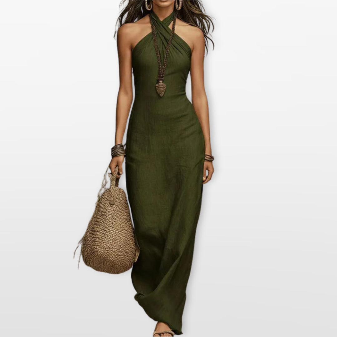 Robe Longue Dos Nu Fluide Femme