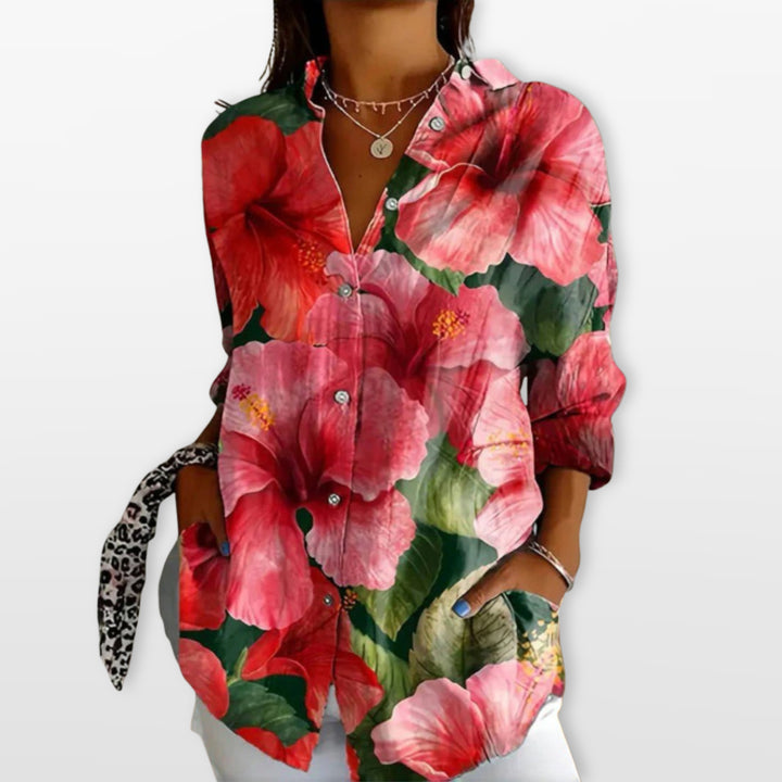Blouse Artistique Imprimée Femme
