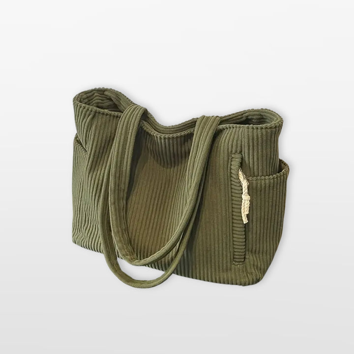 Sac Cabas Velours Côtelé Femme