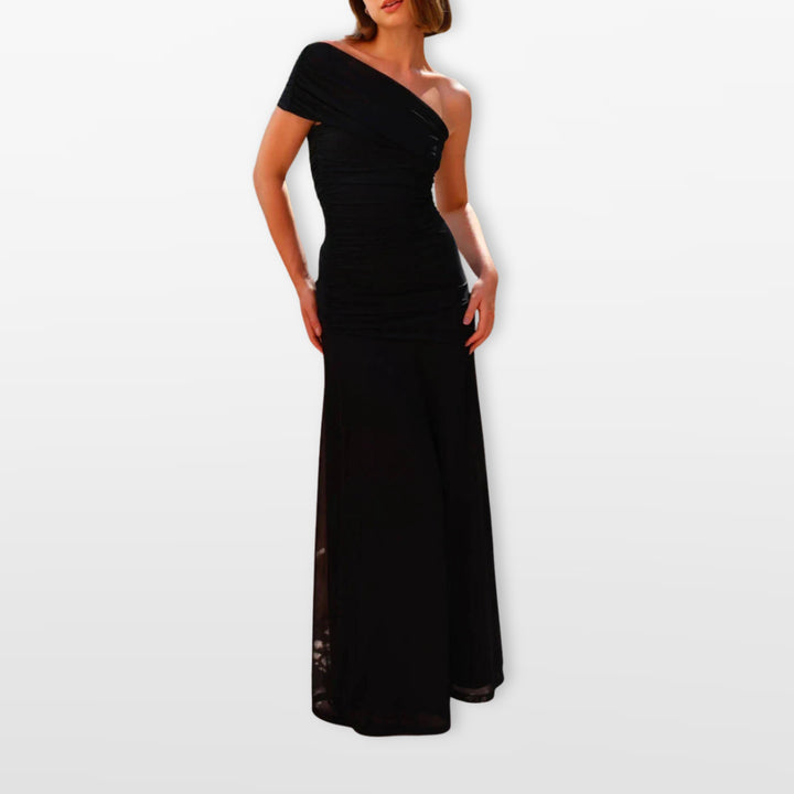 Robe Longue Une Épaule Élégante Femme