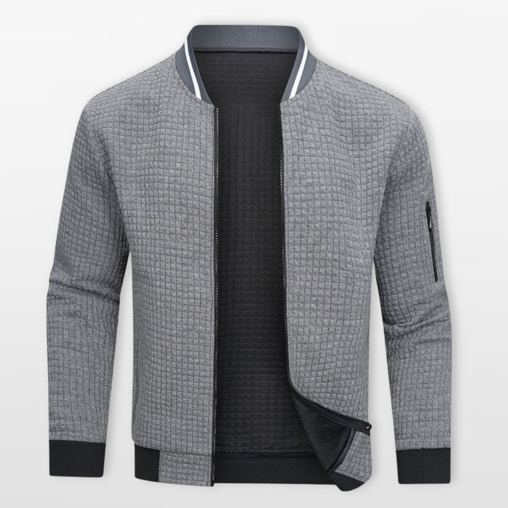 Blouson Bomber Texturé Zippé Homme