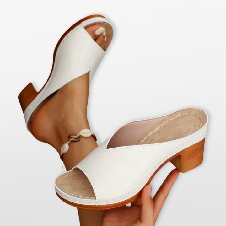 Mules Femme Talon Bloc