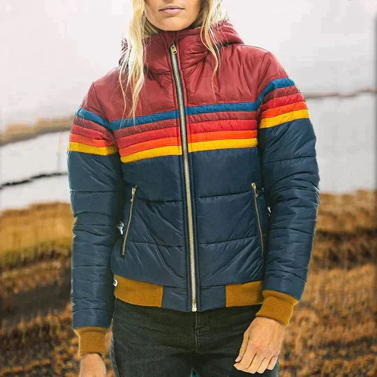 Veste Matelassée à Capuche Femme