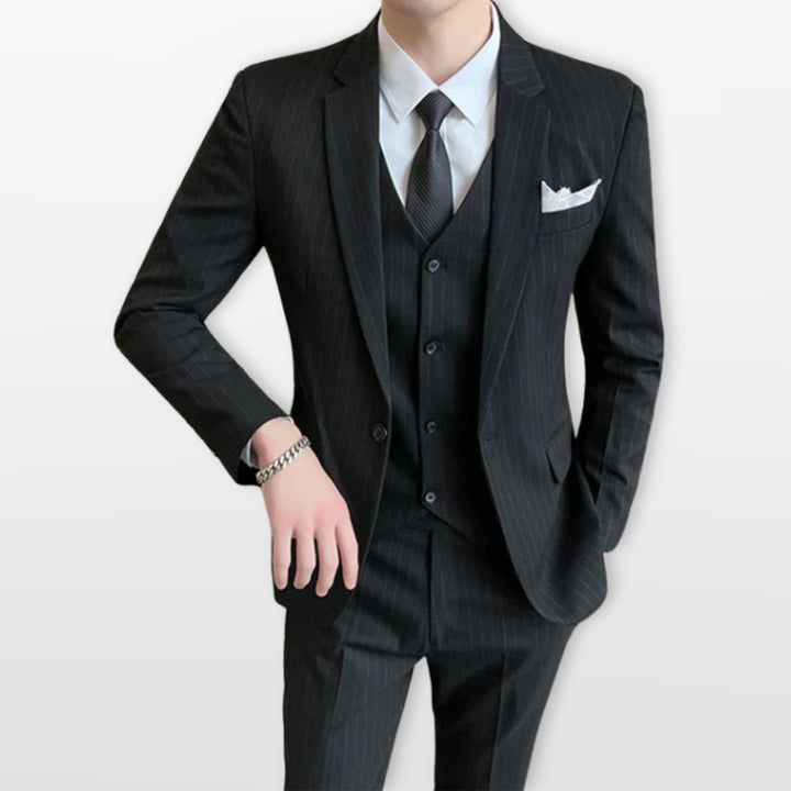 Costume Trois Pièces Rayé Homme