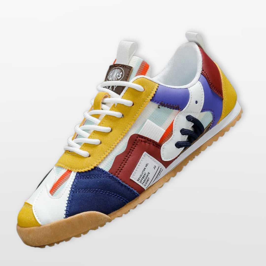 Baskets Multicolores Style Rétro Homme