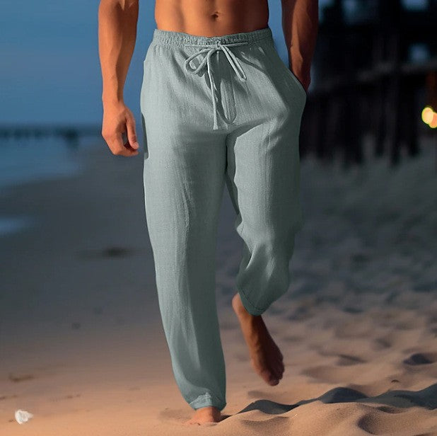 Pantalon Casual À Cordon Homme