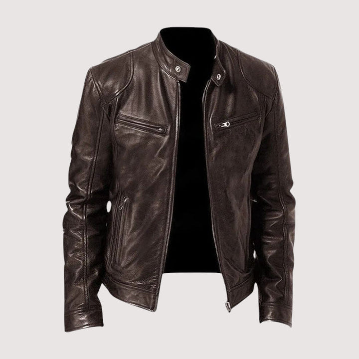 Blouson Motard Zippé Homme