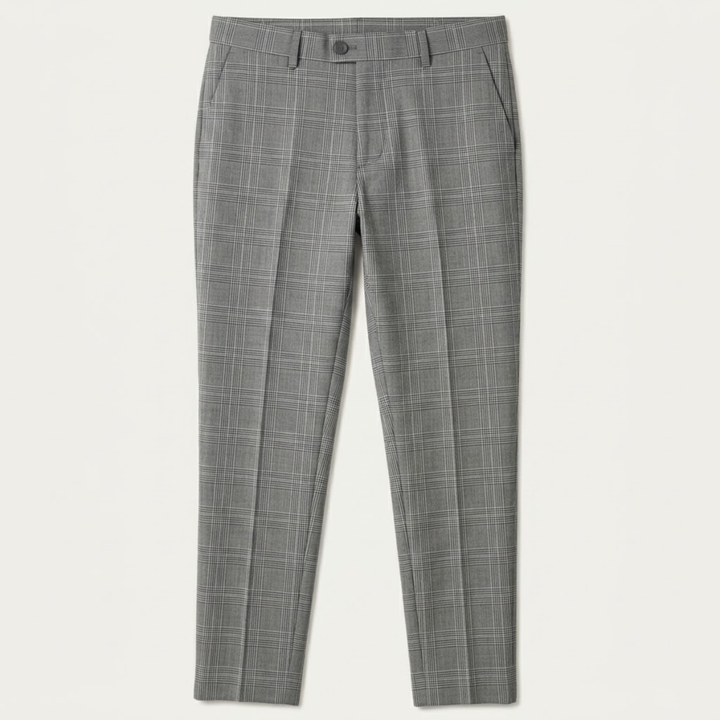Pantalon Habillé à Carreaux Homme