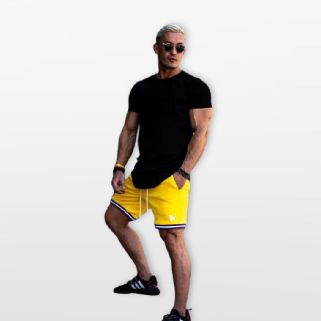 T Shirt Ajusté Casual Col Rond Homme