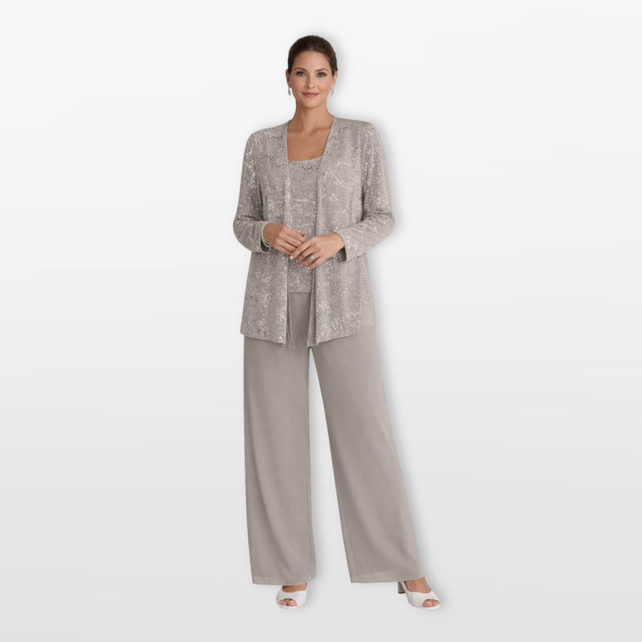 Ensemble Trois Pièces Élégant Femme