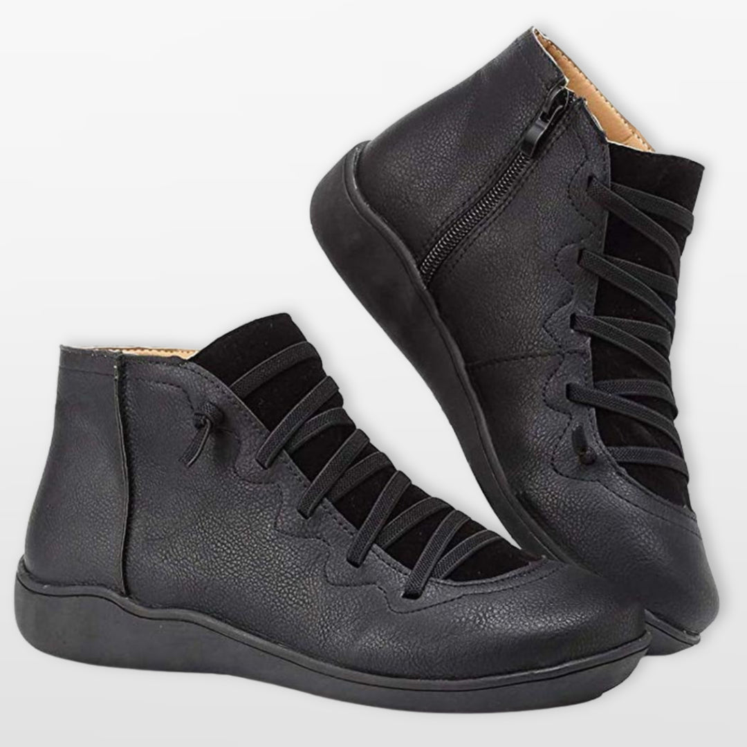 Bottines Orthopédiques Confort Zippées Femme