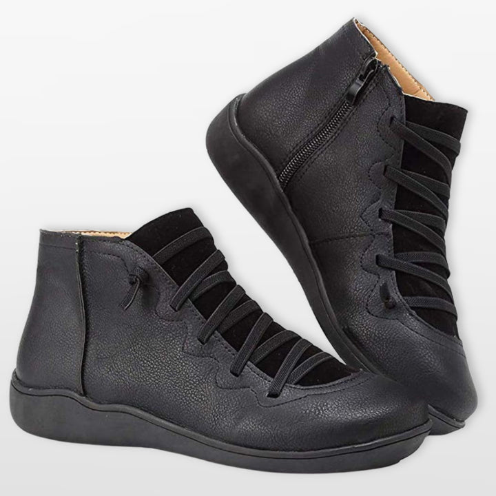 Bottines Orthopédiques Confort Zippées Femme