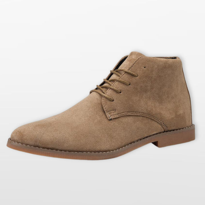 Bottines Suédées Élégantes À Lacets Homme