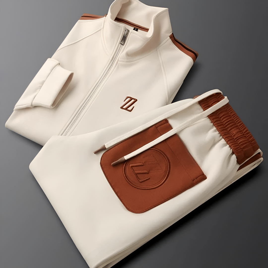 Ensemble Jogging 2 Pièces à Bandes Homme