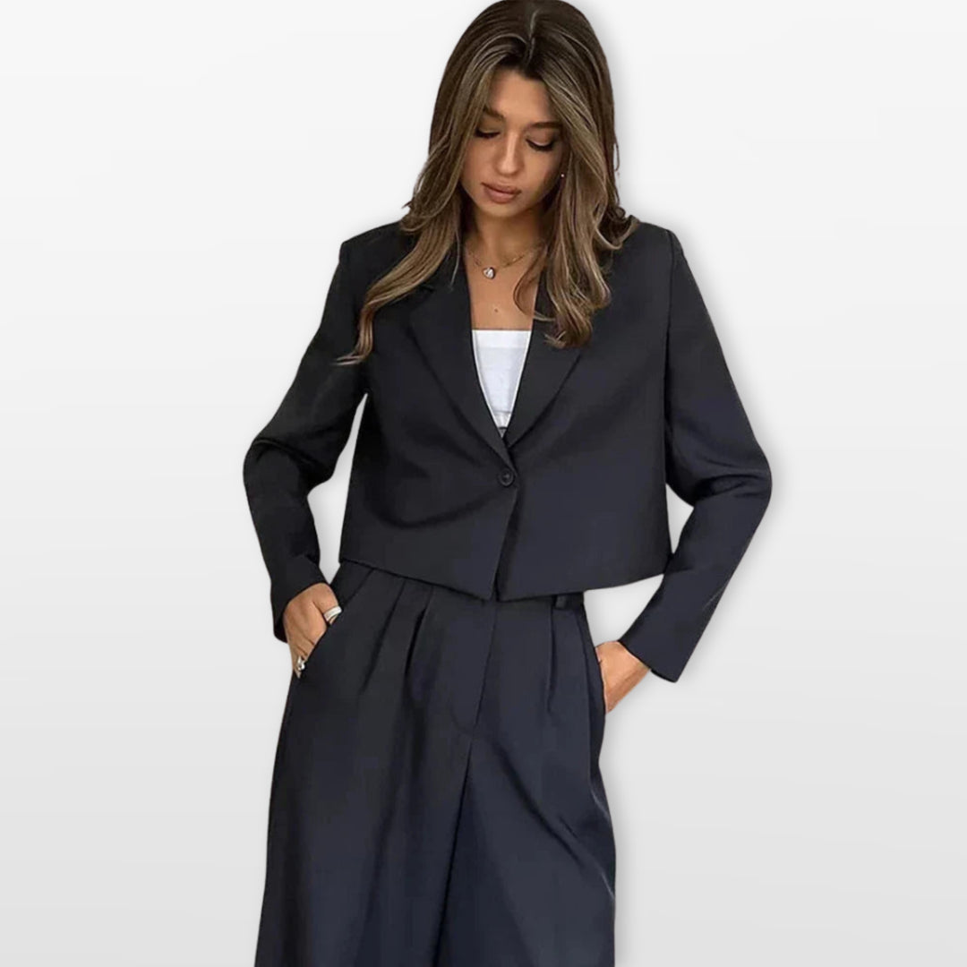 Ensemble Tailleur Pantalon Large Femme