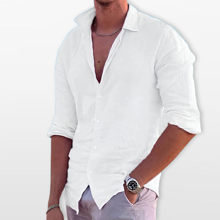 Chemise Décontractée Manches Longues Homme