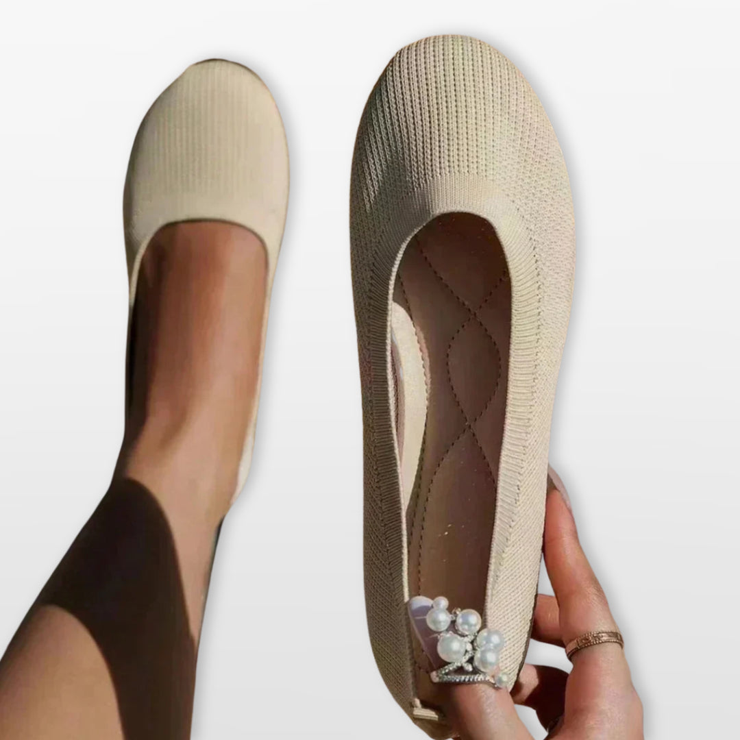 Ballerines Maille Confort Sans Lacets Femme
