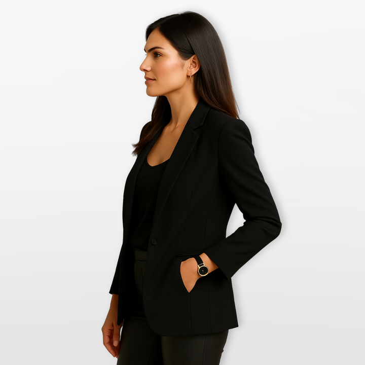 Blazer Femme Coupe Ajustée Élégant