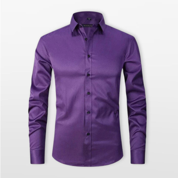 Chemise Ajustée Boutonnée Élégante Homme