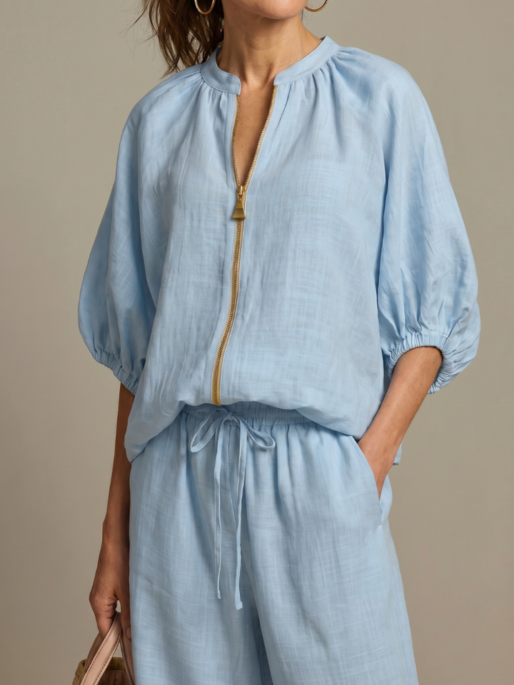 Ensemble Pantalon et Haut Zippé Femme