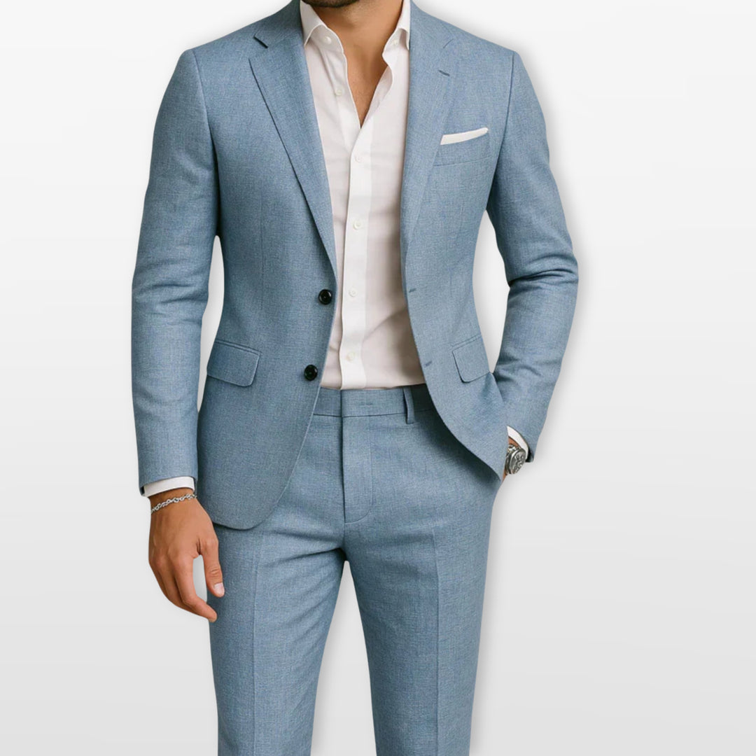 Costume Ajusté Élégant Deux Pièces Homme