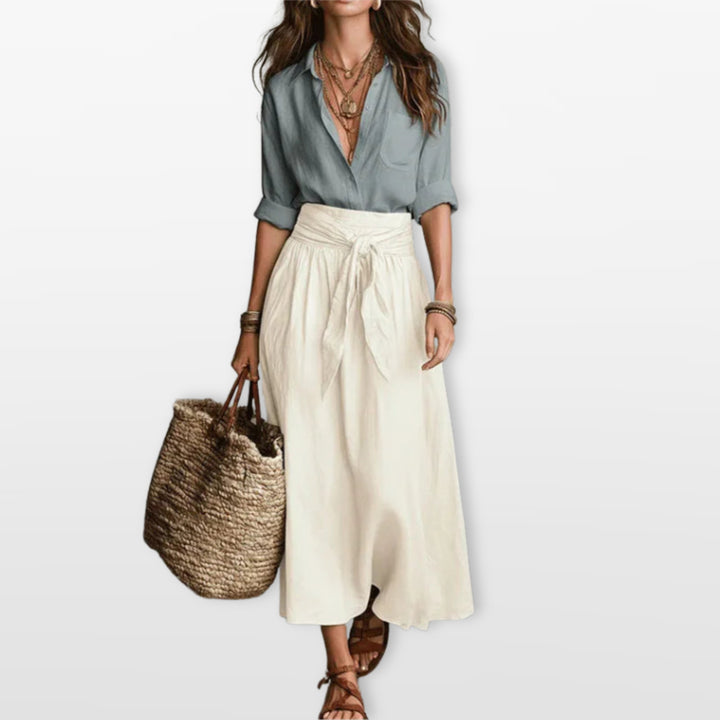 Ensemble Jupe Longue Fluide Femme