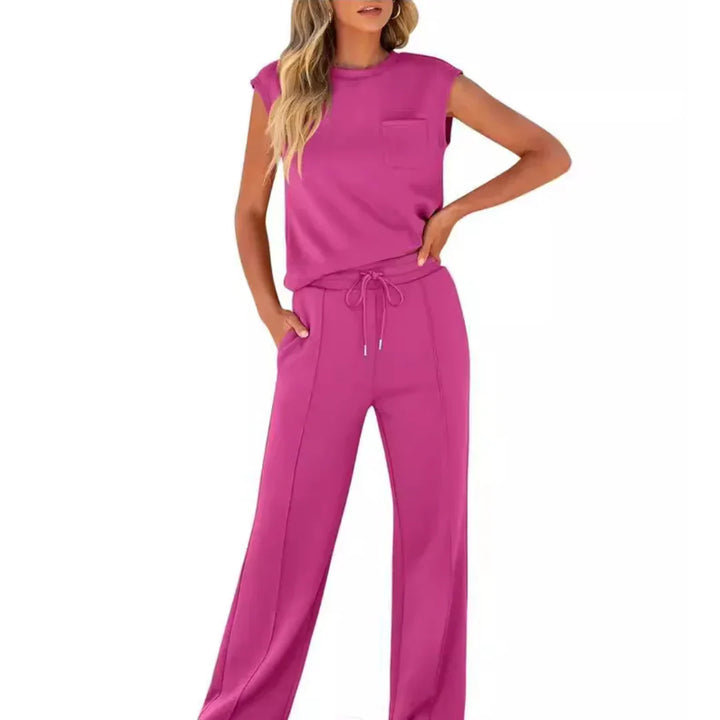 Ensemble 2 Pièces Haut Sans Manches Femme