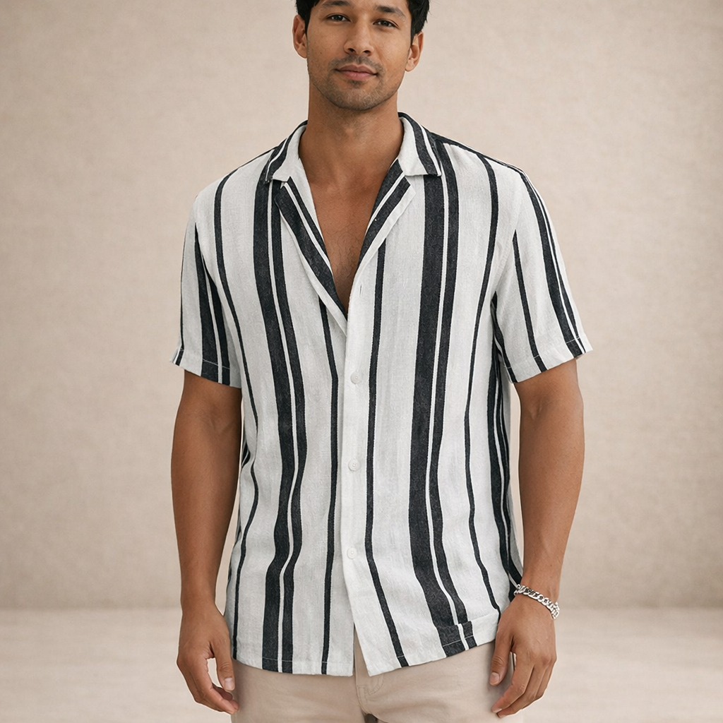 Chemise Rayée Resort Homme