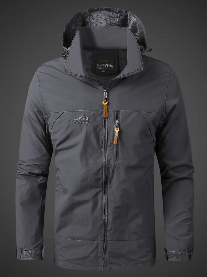 Veste Zippée à Capuche et Poche Poitrine Homme