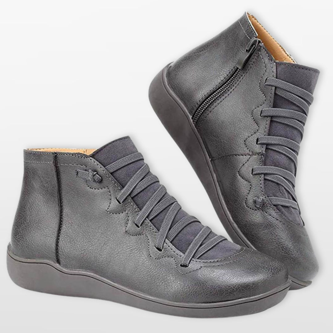 Bottines Orthopédiques Confort Zippées Femme