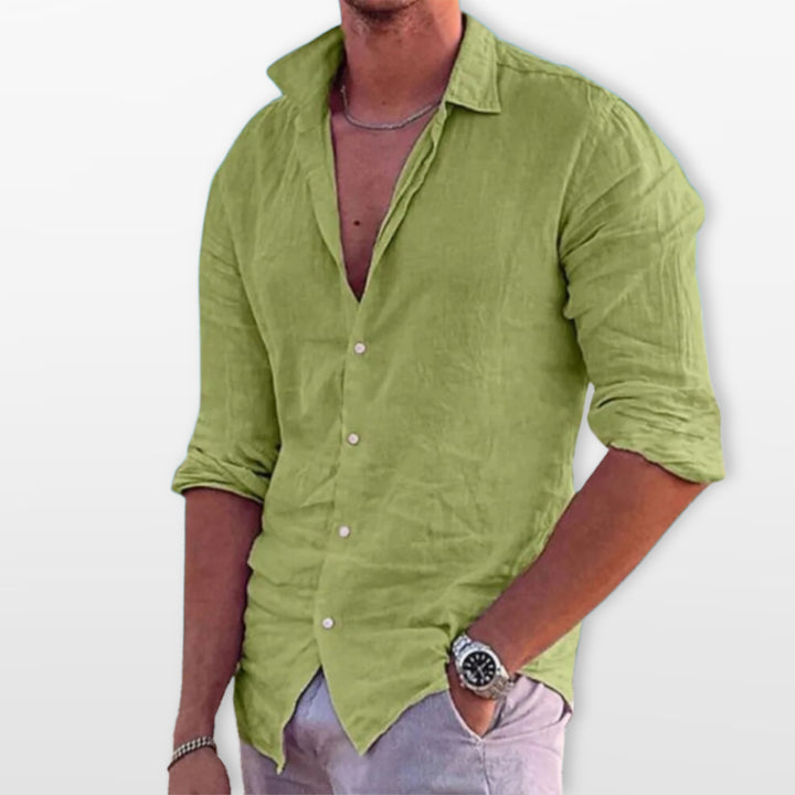Chemise Décontractée Manches Longues Homme