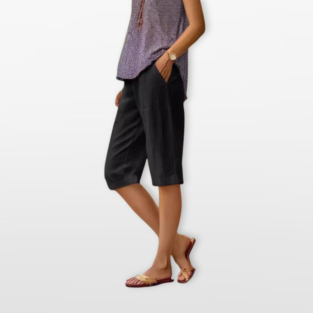 Short Long Ample Avec Poches Femme