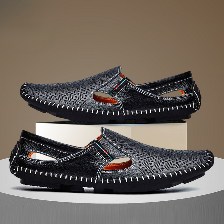 Mocassins Perforés à Enfiler Homme
